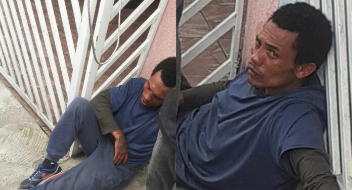 Suspeito detido por populares: Foto: Viva ABC
