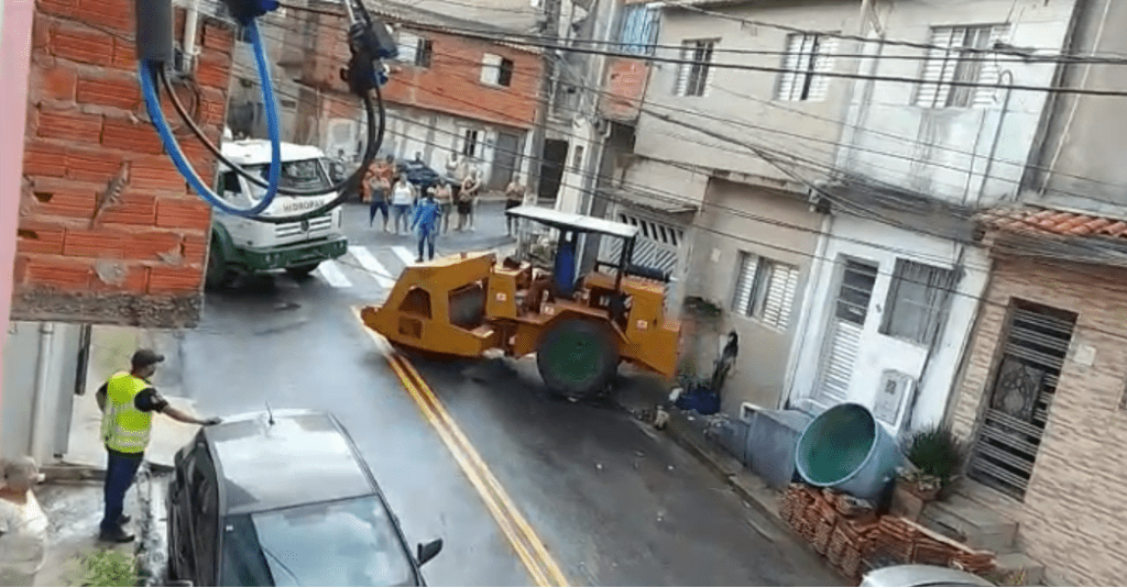 Local do acidente. Reprodução de leitor do ABC em Foco